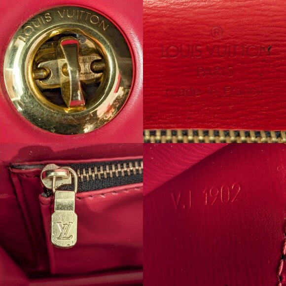 LOUIS VUITTON Epi Leather Friedland Bag Black Red Colorblock - Picture 6 of 16